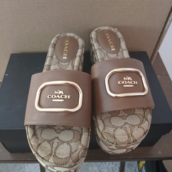 Coach wedge sandals - Picture 2 of 3